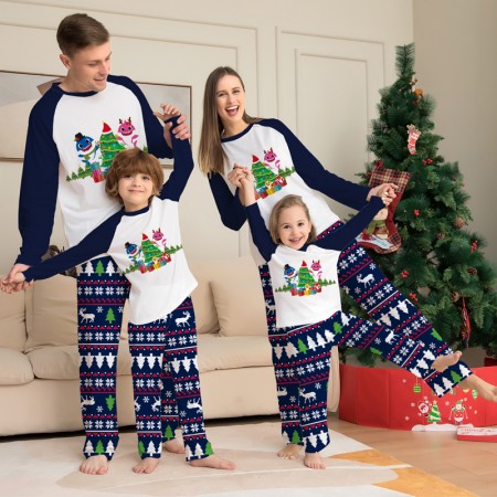 Christmas Family Matching Pajamas Set Tree Snowflake Sleepwear