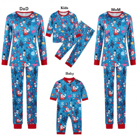 Santa Claus Family Christmas Pajamas Parent-child Pjs Set