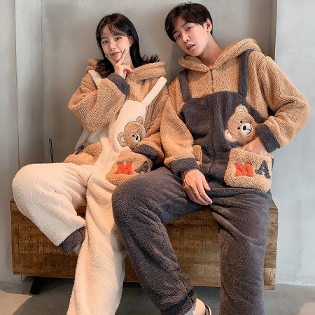Bear Onesie Pajamas Macthing One Piece For Couples